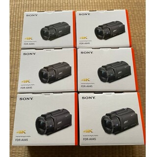 ソニー(SONY)の【新品未開封】6台 ソニー デジタル4Kビデオカメラレコーダー FDR-AX45(ビデオカメラ)