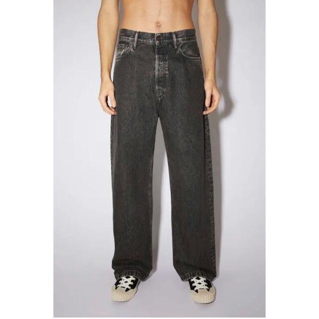 Acne Studios(アクネストゥディオズ)の32/32 Acne Studios Loose Fit Jeans Black メンズのパンツ(デニム/ジーンズ)の商品写真