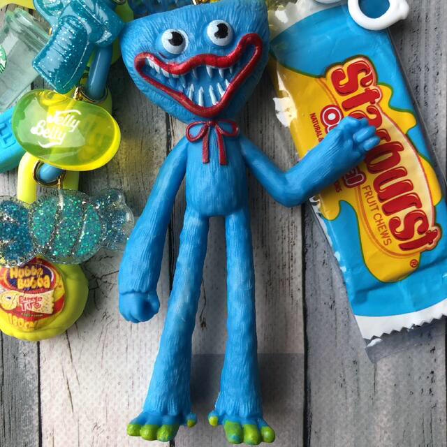 怖かわブルー????ハンドメイド キーホルダー 2