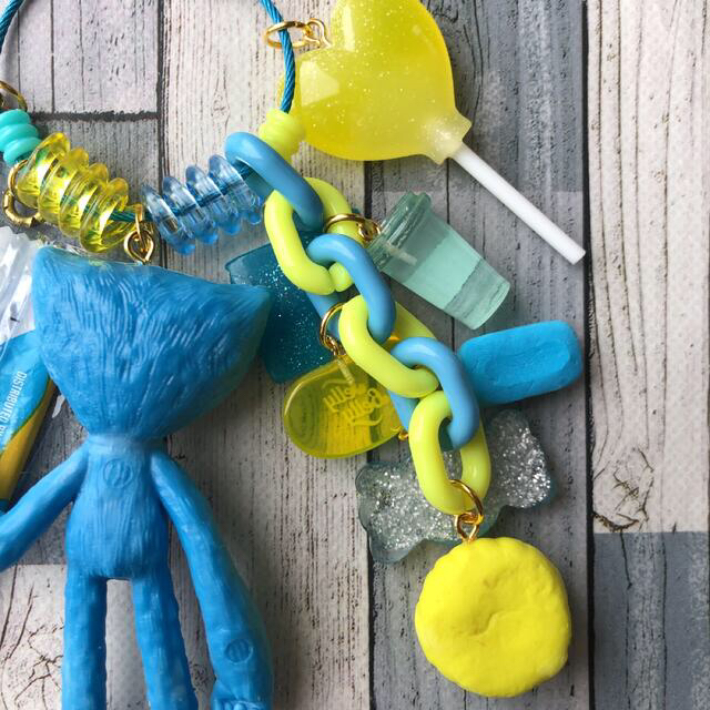 怖かわブルー????ハンドメイド キーホルダー 6