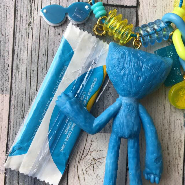怖かわブルー????ハンドメイド キーホルダー 8