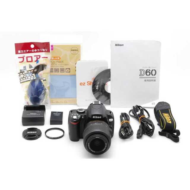 Nikon - ★ 極上美品 WiFiでスマホ転送OK! Nikon D60 レンズキット ★の通販 by mevius-camera｜ニコン