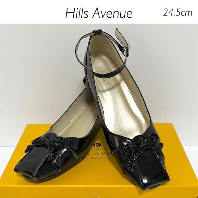 新品】Hills Avenue アンクルストラップ エナメルリボンパンプス