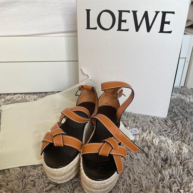 LOEWE - ミカン様☆ロエベ LOEWE サンダル ゲートウェッジ