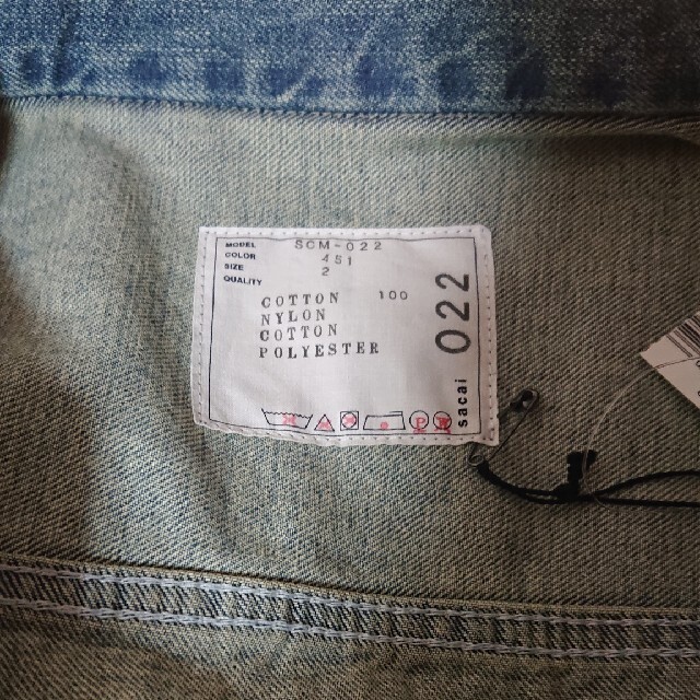 sacai - 22ssサイズ2 新品 完売品 sacai Denim MA-1 Jacketの通販 by
