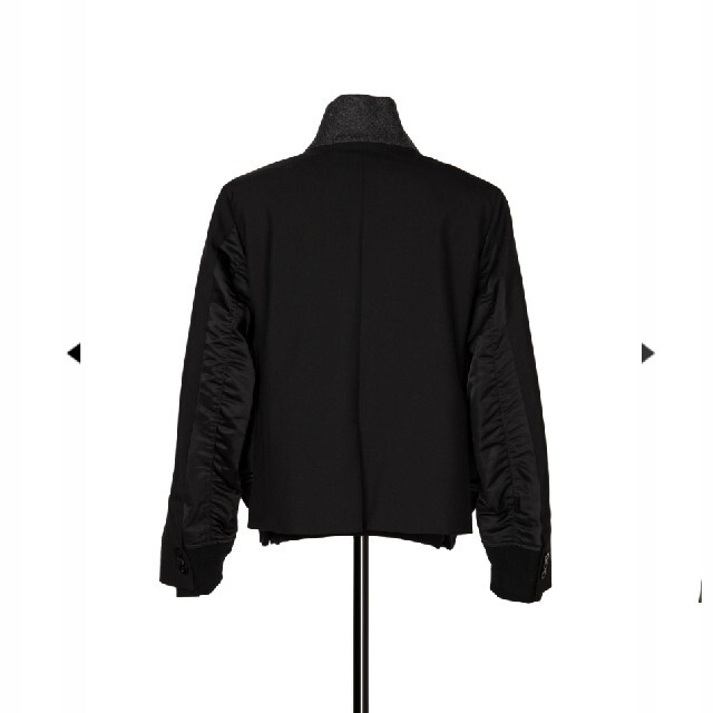 sacai(サカイ)の22ssサイズ３ 完売品 新品 sacai Suiting MixBlouson メンズのジャケット/アウター(ナイロンジャケット)の商品写真