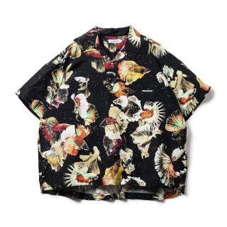 新品！XL！TIGHTBOOTH FISH CAMO ALOHA アロハシャツ(シャツ)