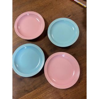 ルクルーゼ(LE CREUSET)のル・クルーゼ15センチ　4枚セット 引越しのため今週で削除(食器)