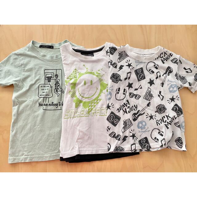 半袖Tシャツ　3枚セット　110 キッズ/ベビー/マタニティのキッズ服男の子用(90cm~)(Tシャツ/カットソー)の商品写真