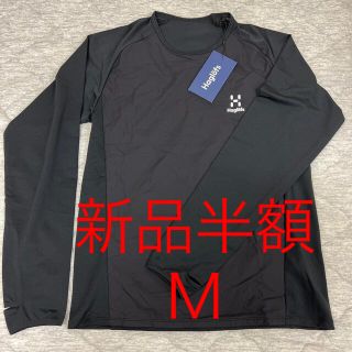 ホグロフス(Haglofs)の【新品半額】Ｍ コンビネーション プルオーバー ホグロフス  ブラック 黒 (Tシャツ/カットソー(七分/長袖))