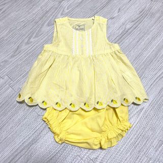 ナルミヤ インターナショナル(NARUMIYA INTERNATIONAL)のピューピルハウス　レモン　セットアップ　70 女の子　夏(タンクトップ/キャミソール)