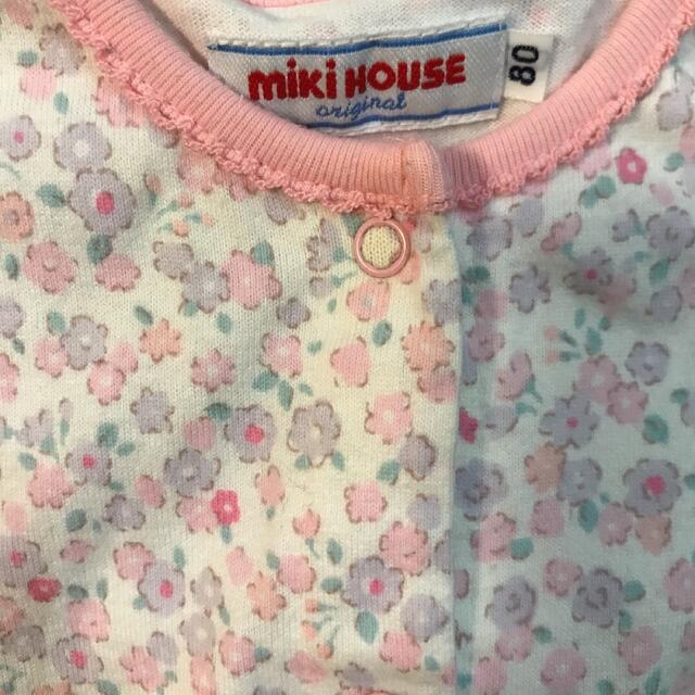 mikihouse(ミキハウス)のミキハウス＊女の子　80㎝　ロンパース2枚セット キッズ/ベビー/マタニティのベビー服(~85cm)(ロンパース)の商品写真