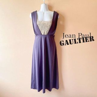 ジャンポールゴルチエ(Jean-Paul GAULTIER)のジャンポールゴルチエ✨Aライン ロングワンピース ジャンパースカート 40(ロングワンピース/マキシワンピース)