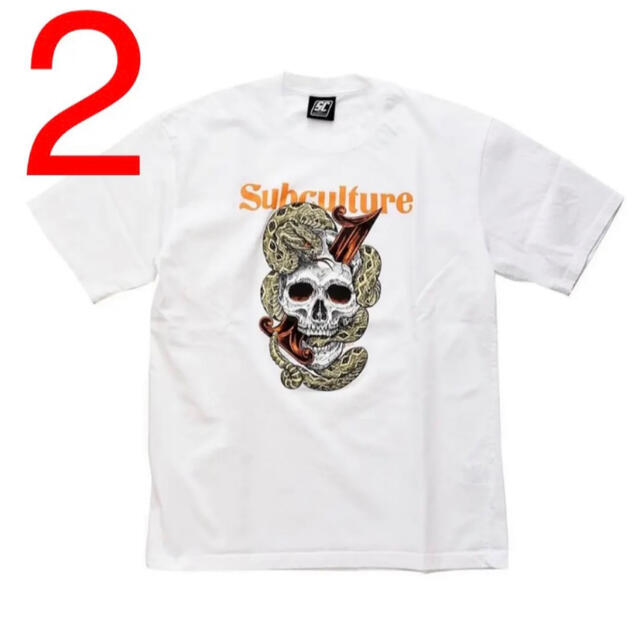 新品未使用 subculture サブカルチャー SKULLSNAKE Tシャツ