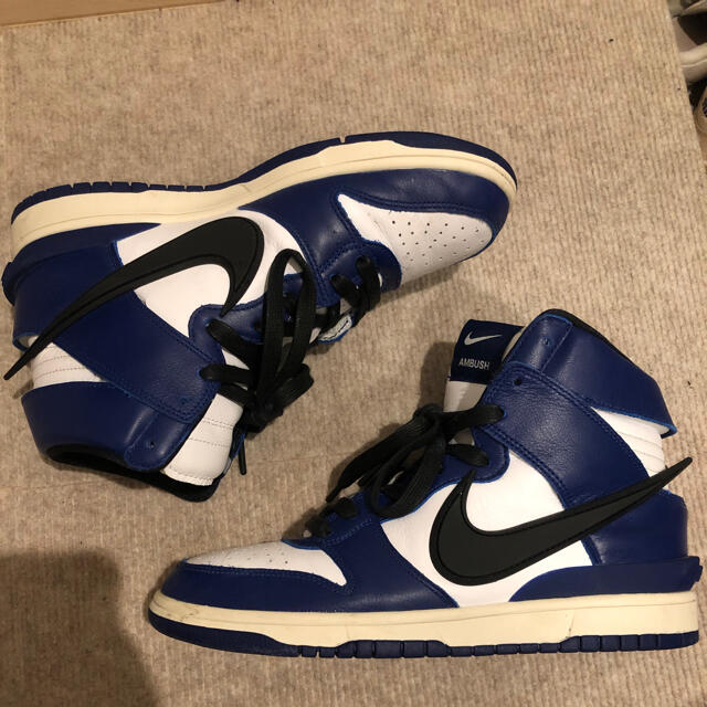 スニーカーAMBUSH × NIKE DUNK HIGH  DEEP ROYAL