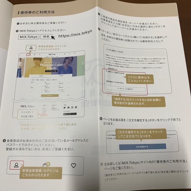 株主優待　TSI チケットの優待券/割引券(ショッピング)の商品写真