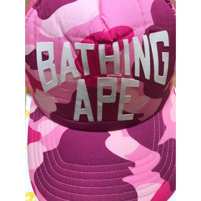 HOT定番 A BATHING APE - bape pink cap エイプ ベイプ キャップ ピンク camo 迷彩の通販 by bape