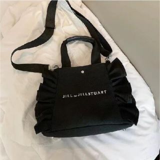 ジルバイジルスチュアート(JILL by JILLSTUART)のJILLbySTUART フリルトート 大 黒(ショルダーバッグ)