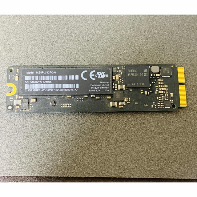 Apple 純正 SSD 256GB 2013-2015 超高速版