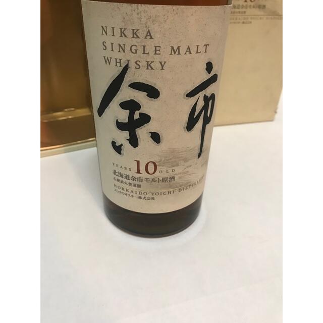 ニッカウイスキー シングルモルト余市10年旧ラベル箱付き