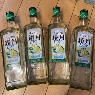 サントリー(サントリー)の新品未開封、4本セット‼️ 鏡月　クリアライムalc16%(焼酎)