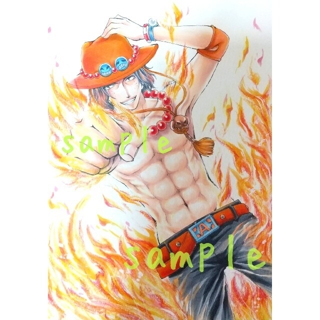 手描きイラスト One Piece エースの通販 By Sakura S Shop ラクマ