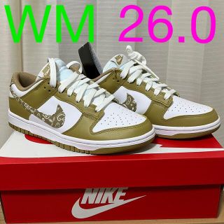 ナイキ(NIKE)のナイキ　ダンク　バーリー ペイズリー wm26.0(スニーカー)