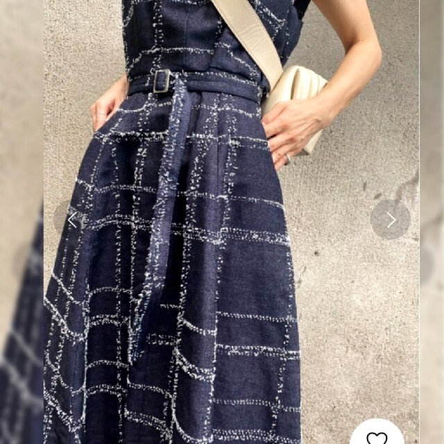 AMERI NEEDLE CHECK DRESS Mサイズ　田中みな実