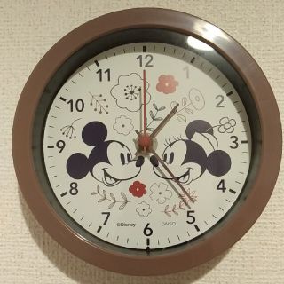 ディズニー(Disney)のダイソーミキミニ壁掛け時計(掛時計/柱時計)