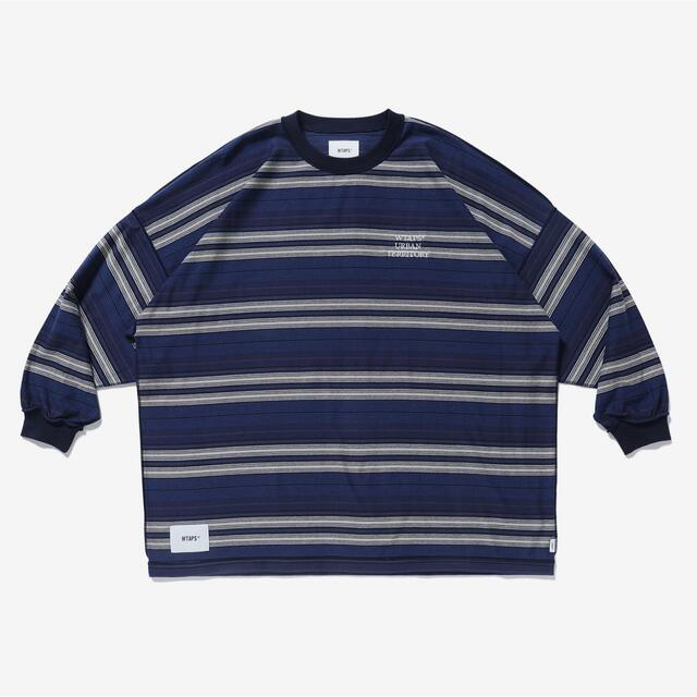 22SS WTAPS JAM 02 LS NAVY ネイビー M 02 ボーダー-