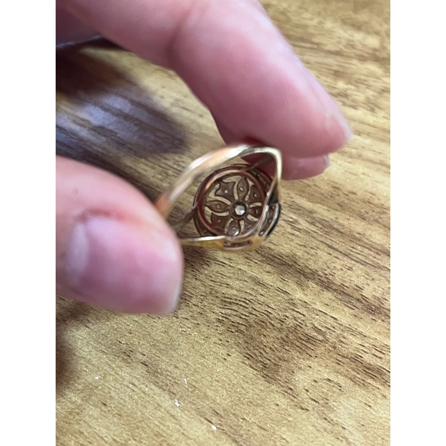 アンティーク ダイヤモンドリング レディースのアクセサリー(リング(指輪))の商品写真