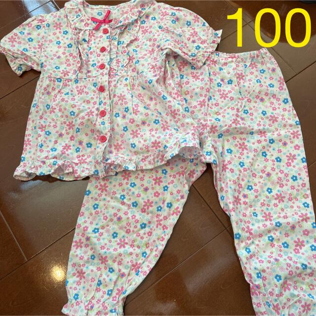 パジャマ 100cm 女の子 キッズ/ベビー/マタニティのキッズ服男の子用(90cm~)(パジャマ)の商品写真