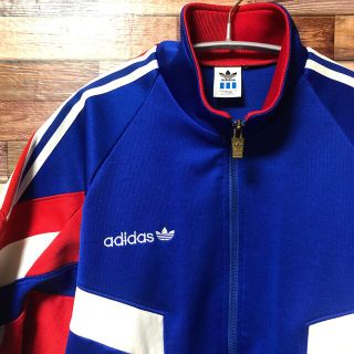 アディダス(adidas)の90s adidas DESCENTE track jacket blue L(ジャージ)