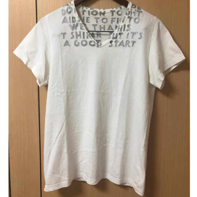 Maison Martin Margiela(マルタンマルジェラ)のMAISON MARGIELA AID Tシャツ WHITE メンズのトップス(Tシャツ/カットソー(半袖/袖なし))の商品写真