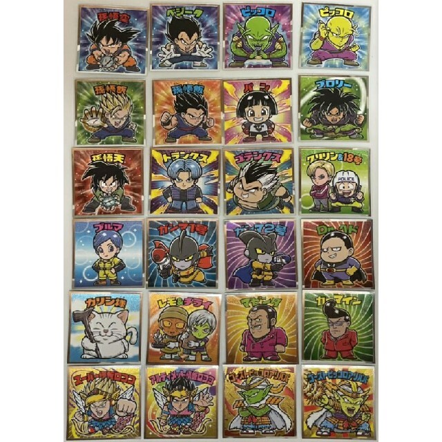 劇場版 ドラゴンボールマン超チョコ シール全24種 フルコンプリート