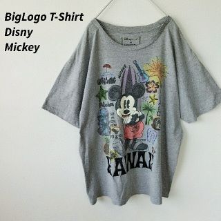 ディズニー(Disney)のDisney　ディズニー　ミッキーマウス　Tシャツ　ビッグロゴ　デカロゴ(Tシャツ/カットソー(半袖/袖なし))