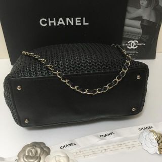 極美品♡シャネル　CHANEL  ツイード　編み込み　チェーンショルダーバッグ