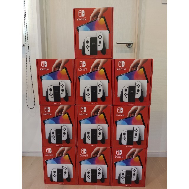 新品未開封 任天堂スイッチ有機ELモデル ホワイト10台 143849.3円 安い