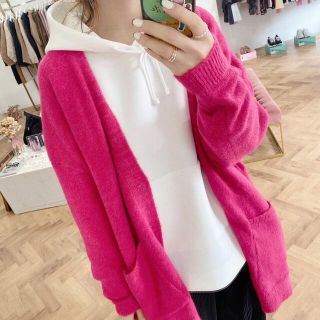 新品未使用　mite color over right cardigan(カーディガン)