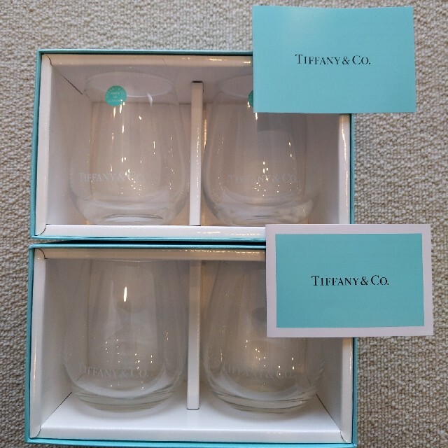 グラス/カップTIFFANYティファニー／新品未使用グラス4個セット