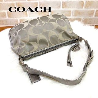 コーチ(COACH)のCOACH コーチ ショルダーバッグ シグネチャー グレー シルバー 13636(ショルダーバッグ)