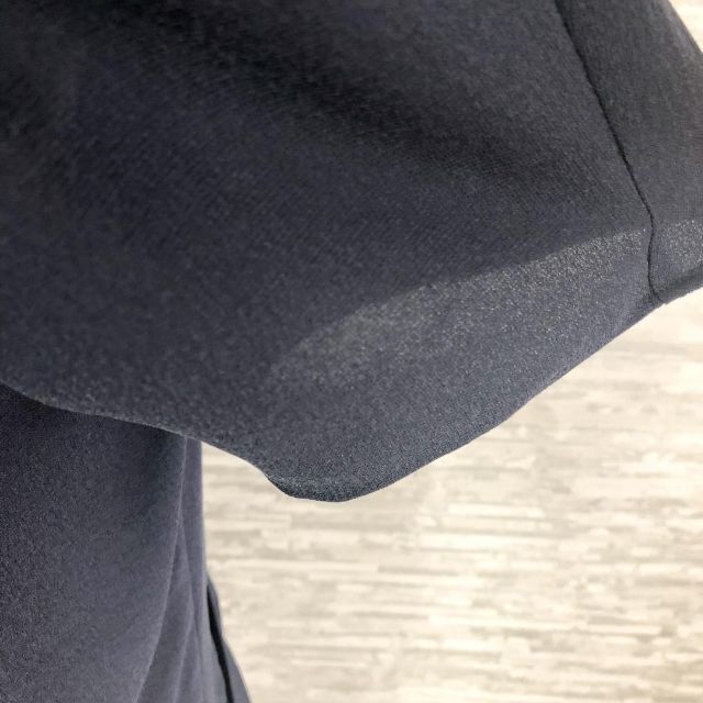 BALENCIAGA バレンシアガ シルク100％ ワンピース ネイビー 38 7