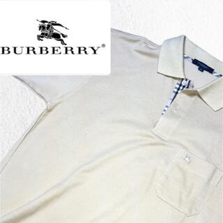 バーバリー(BURBERRY)の【美品】Burberry バーバリーロンドン　ノバチェック　ホース刺繍　Mサイズ(ポロシャツ)