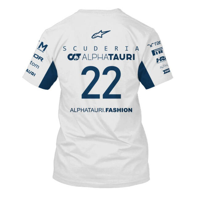 F1 2022 アルファタウリ 角田裕毅 ユニセックスTシャツ XL 1