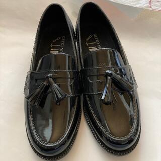 アンティカ(antiqua)のレインシューズ ローファーLサイズ 黒(レインブーツ/長靴)