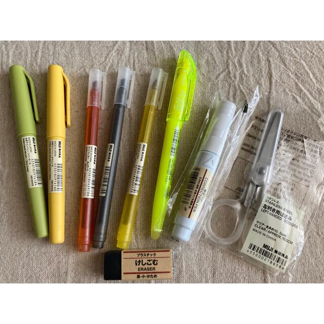 MUJI (無印良品)(ムジルシリョウヒン)の無印良品　文房具まとめ売り インテリア/住まい/日用品の文房具(ペン/マーカー)の商品写真