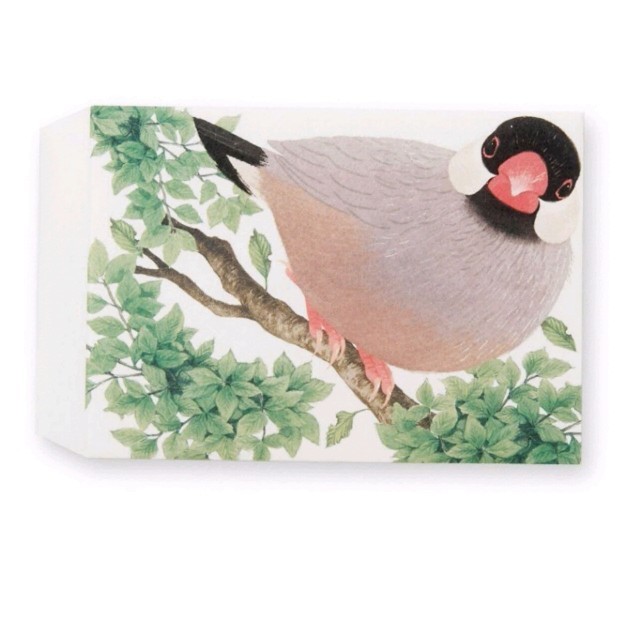 FELISSIMO(フェリシモ)のフェリシモ 手乗り文鳥のテトラぽち袋 ６枚 ハンドメイドの文具/ステーショナリー(カード/レター/ラッピング)の商品写真
