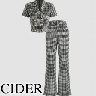 ザラ(ZARA)のCIDER 千歳格子柄　セットアップ　ジャケット　& パンツ(セットアップ)