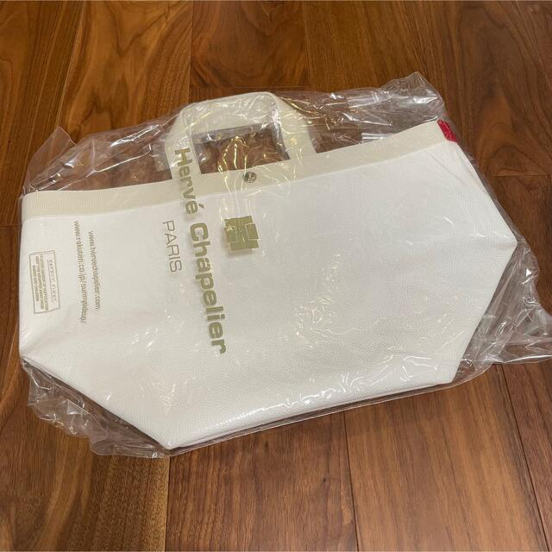 Herve Chapelier(エルベシャプリエ)のエルベシャプリエ  725GPO 希少 ルージュタグ ブラン ホワイト 白 レディースのバッグ(トートバッグ)の商品写真