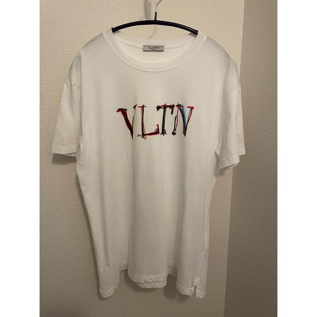 【お1人様1点限り】 VALENTINO - マルチカラーロゴ　Tシャツ　ホワイト　s VLTN valentino Tシャツ/カットソー(半袖/袖なし)